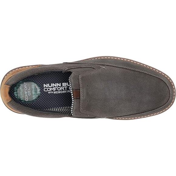 Nunn Bush Men\'s Barklay Moc Toe Slip-on Loafer with Comfort Gel 12 Wide main image 4